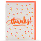 Card: Thanks Calligraphy Dots