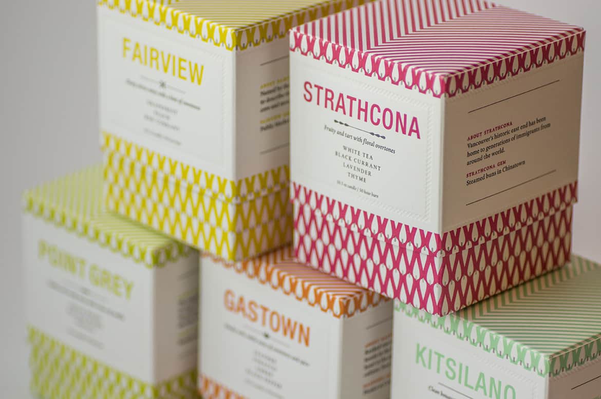 Porchlight Press Vancouver Candle Letterpress Packaging