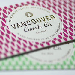 Porchlight Press Vancouver Candle Letterpress Business Card