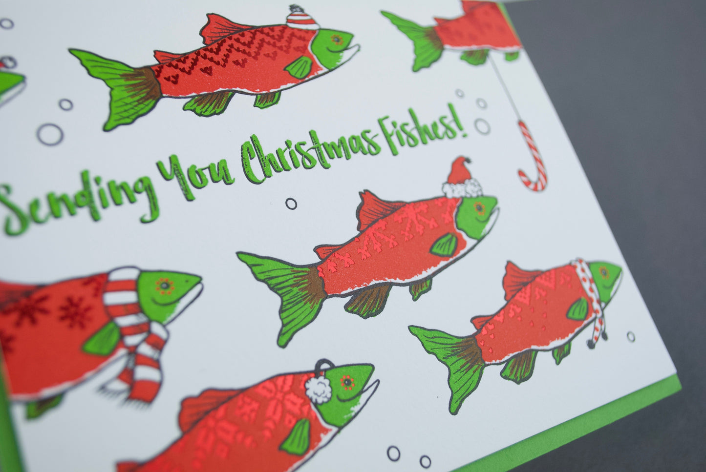 Card: Christmas Fishes