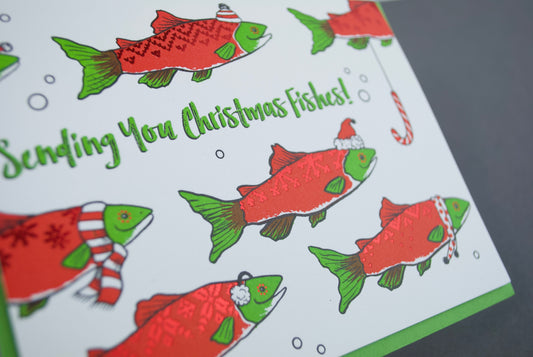 Card: Christmas Fishes