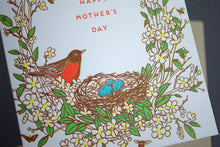 Card: Mother's Day Robin Bird Nest