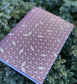 Notebook: Graphic Series - Purple Diamonds Foil Letterpress Large Notebook