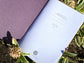 Notebook: Graphic Series - Purple Diamonds Foil Letterpress Large Notebook