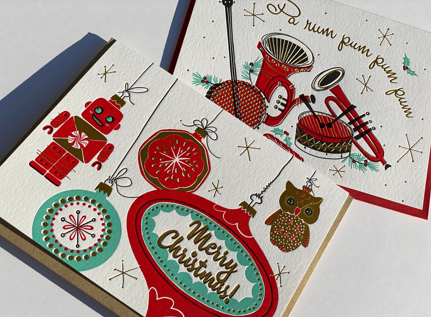 Card: Holiday Instruments Retro