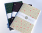 Notebook: Graphic Series - Pink Green Chevron Letterpress Large Notebook