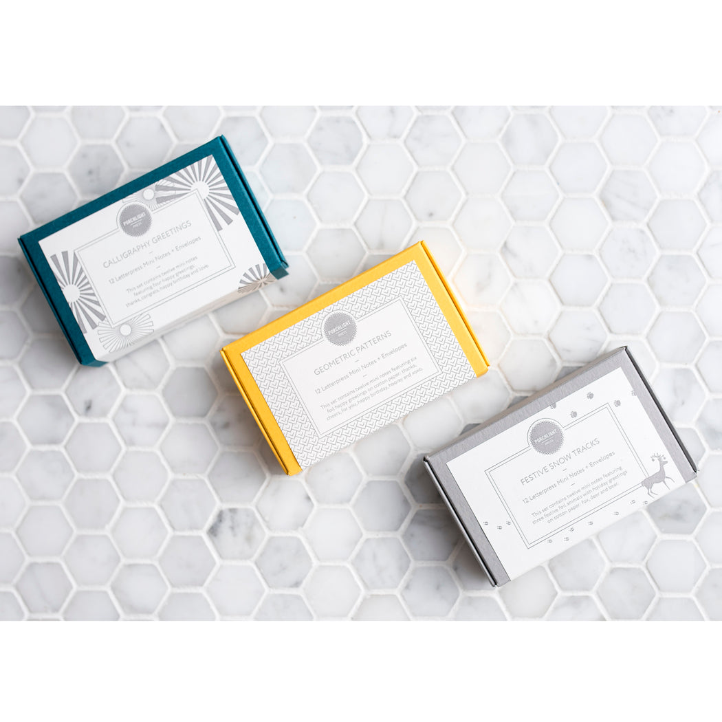 Mini Note: Geometric Theme (Set of 12)