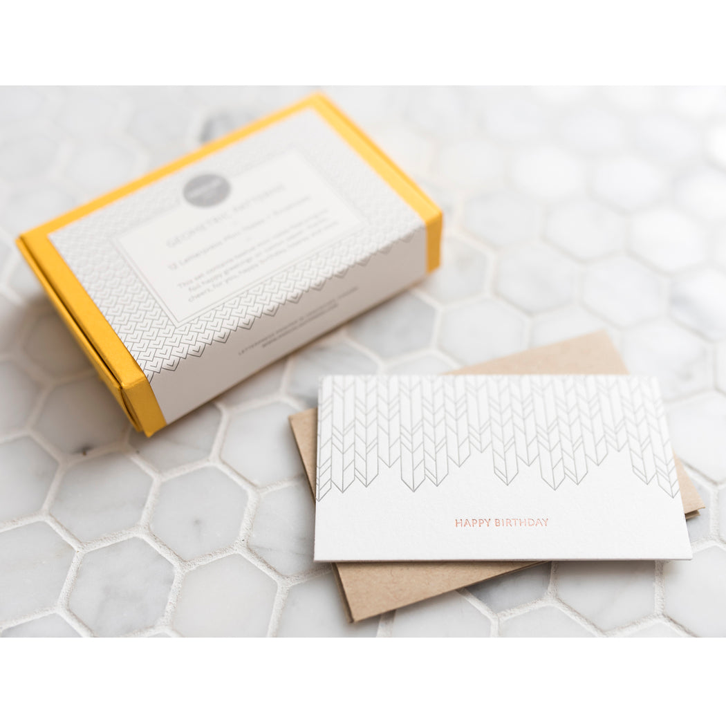 Mini Note: Geometric Theme (Set of 12)