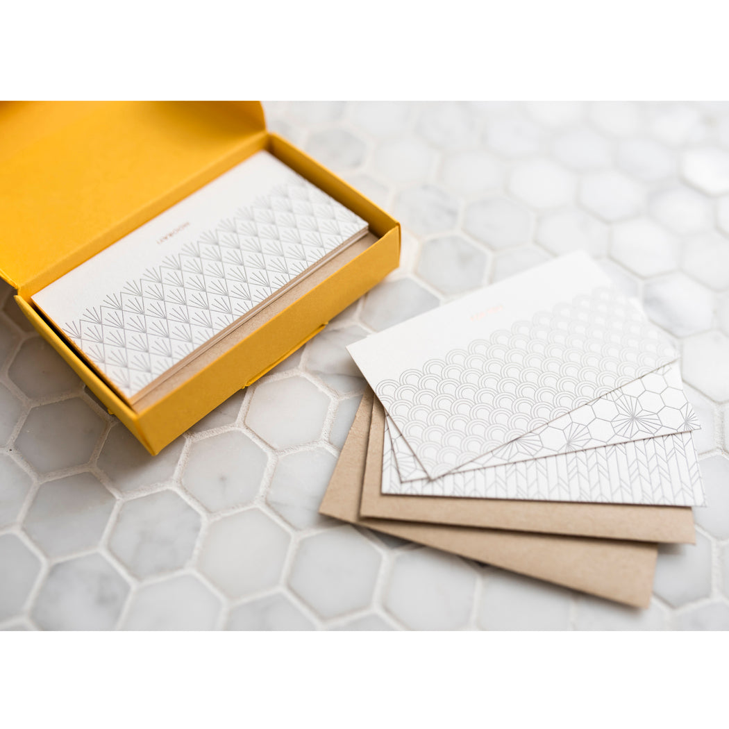 Mini Note: Geometric Theme (Set of 12)