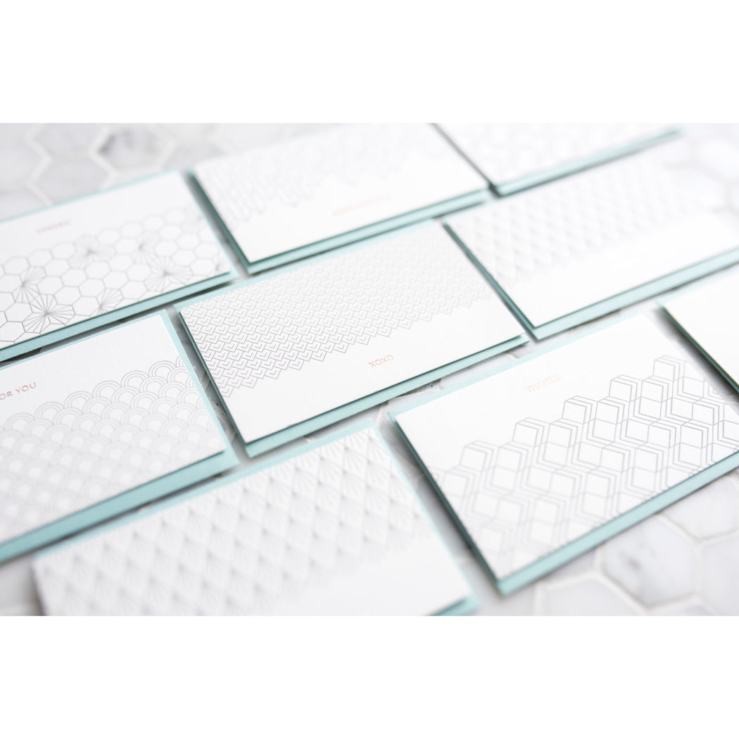 Mini Note: Geometric Theme (Set of 12)