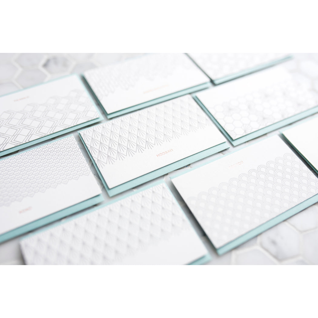 Mini Note: Geometric Theme (Set of 12)