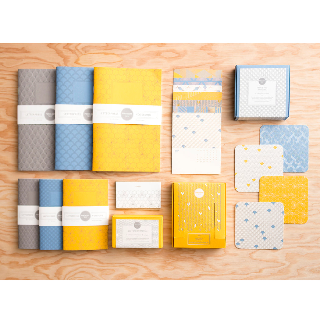 Mini Note: Geometric Theme (Set of 12)