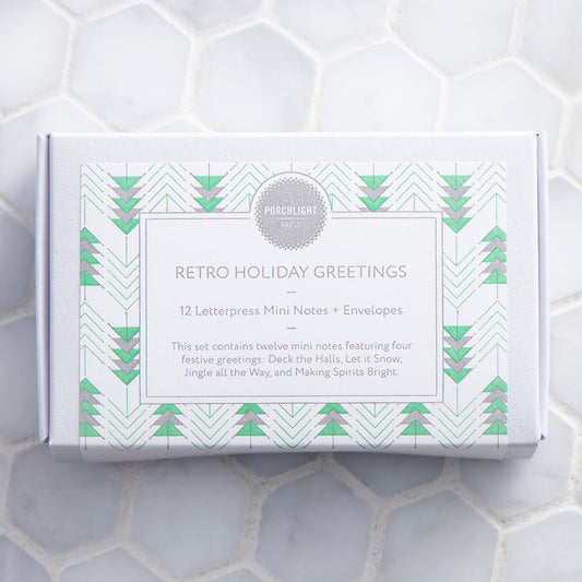 Mini Note: Holiday Retro (Set of 12)