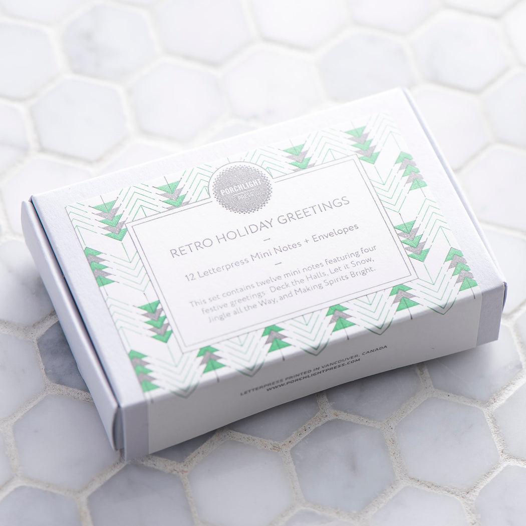 Mini Note: Holiday Retro (Set of 12)