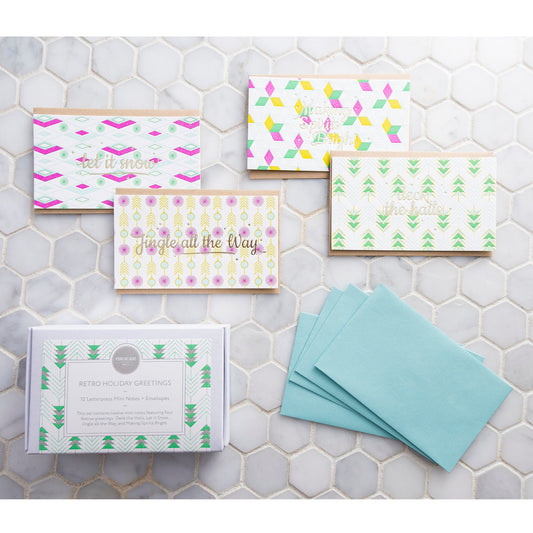 Mini Note: Holiday Retro (Set of 12)