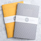 Notebook: Geometric Series I - Deco I Matte Letterpress Large Notebook