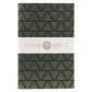 Notebook: Graphic Series - Hunter Green Triangles Foil Letterpress Large Notebook