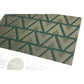 Notebook: Graphic Series - Hunter Green Triangles Foil Letterpress Large Notebook