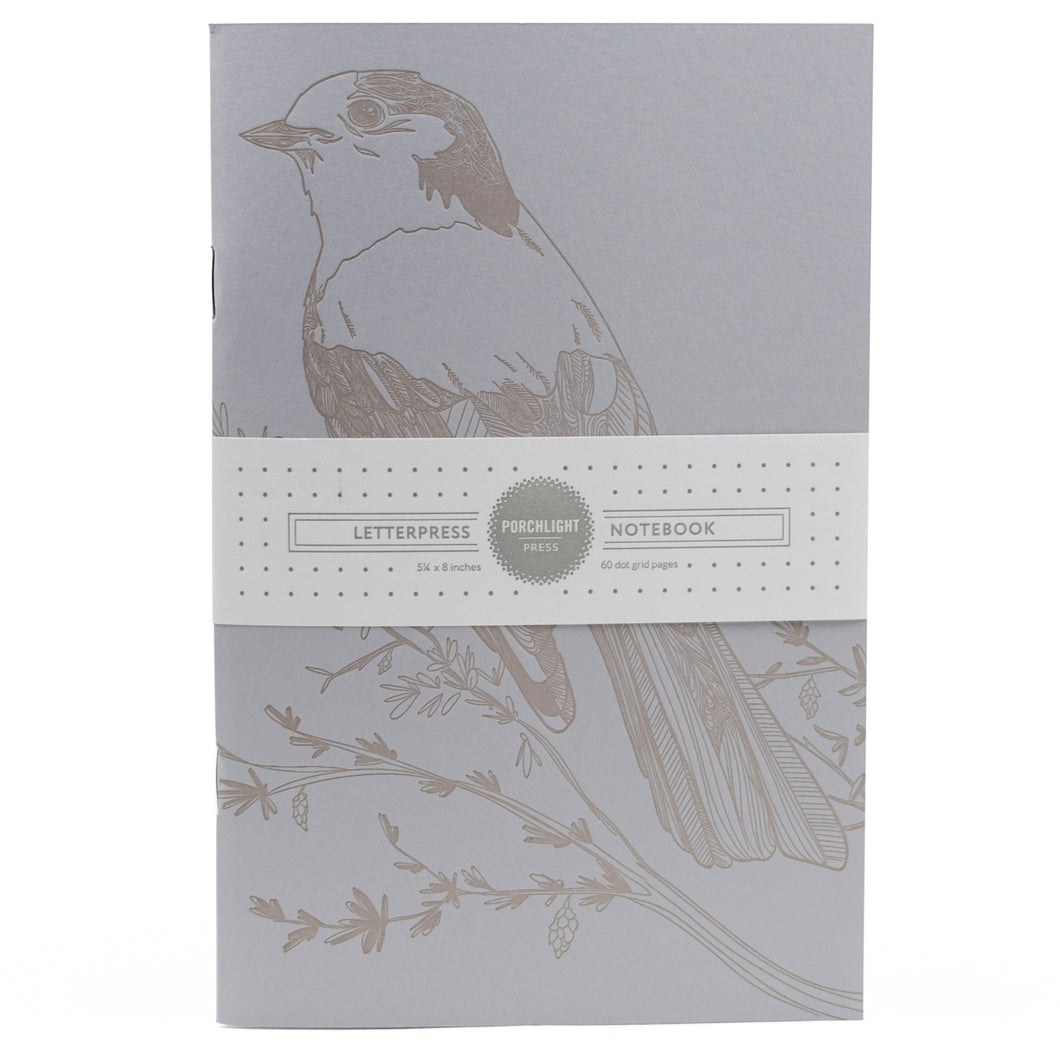Notebook: Whiskey-Jack Mono Birds Large