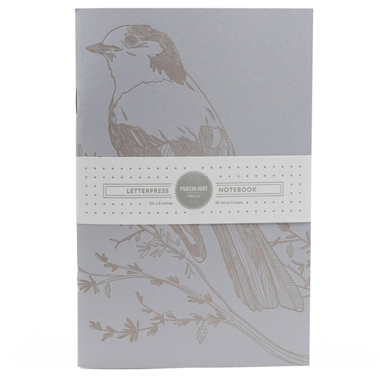 Notebook: Monochromatic Birds - Whiskey-Jack Large Notebook