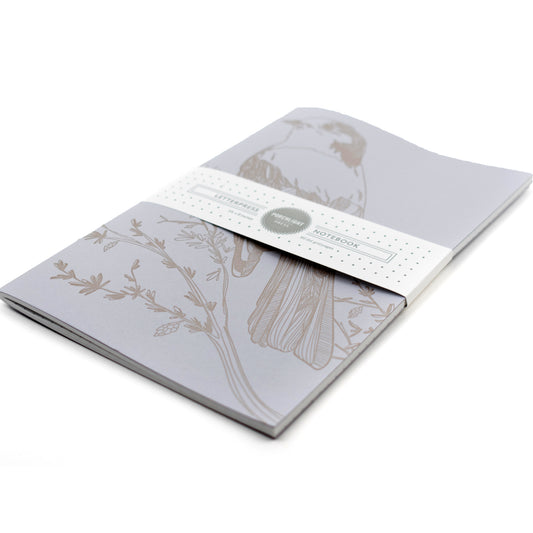Notebook: Monochromatic Birds - Whiskey-Jack Large Notebook