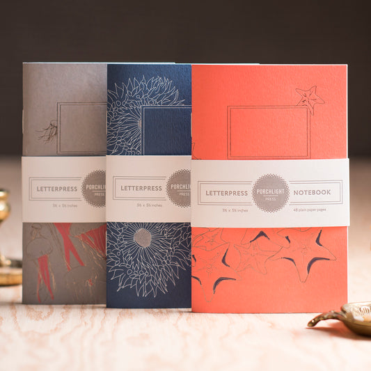 Notebook: Aquatic Series - Pocket Notebooks (Set of 3)