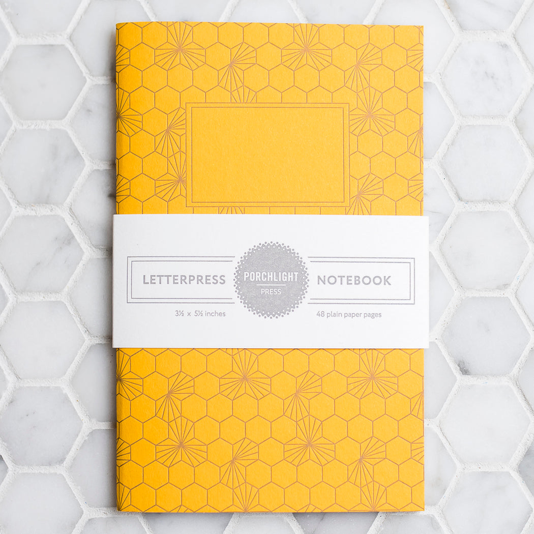 Notebook: Geometric I Series - Honeycomb I Matte Pocket Notebook