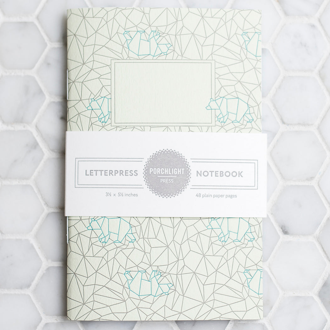 Notebook: Origami Series - Bear Pocket Notebook