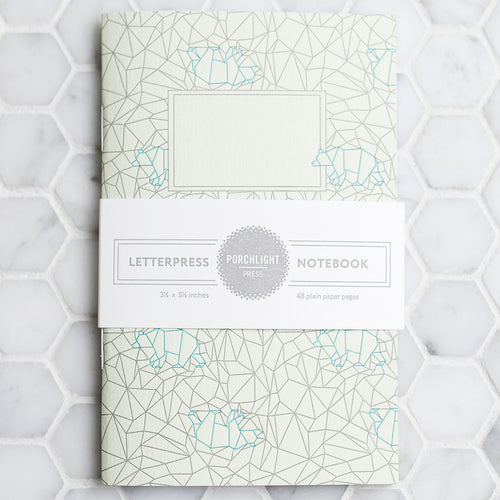 Notebook: Origami Series - Bear Pocket Notebook