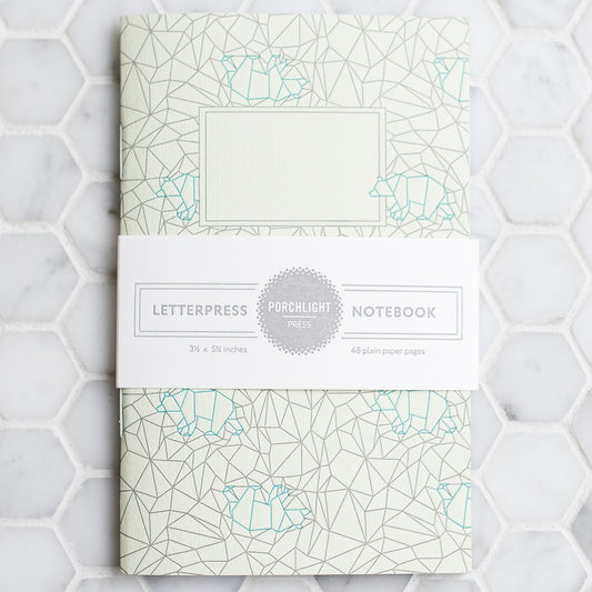 Notebook: Origami Series - Bear Pocket Notebook