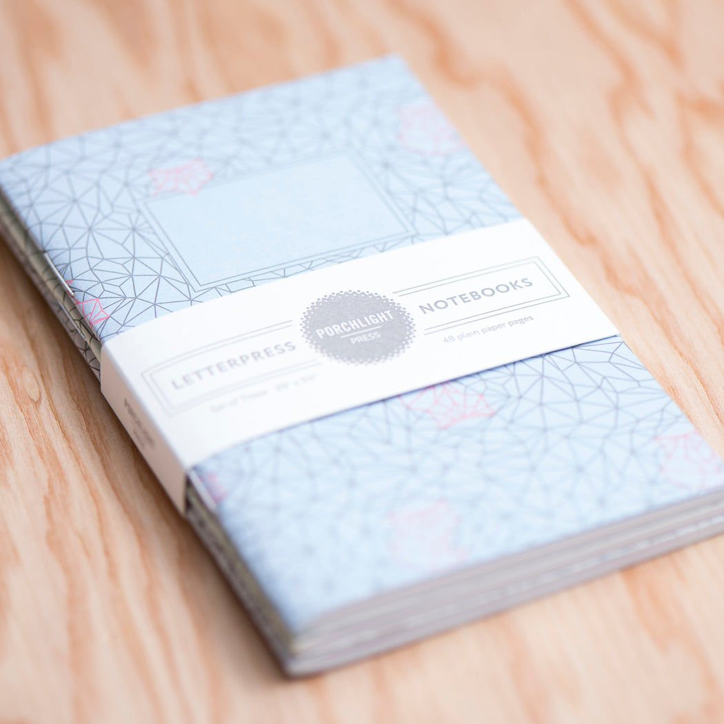 Notebook: Origami Series - Pocket Notebooks (Set of 3)