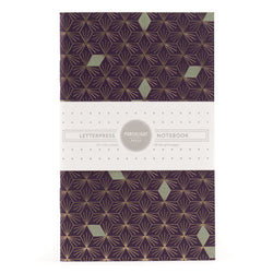 Notebook: Graphic Series - Purple Diamonds Foil Pocket Notebook