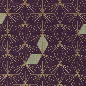 Notebook: Graphic Series - Purple Diamonds Foil Pocket Notebook