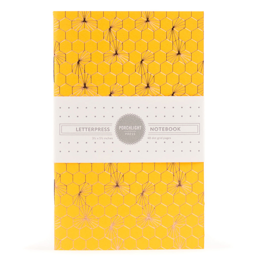Notebook: Geometric II Series - Honeycomb II Foil Pocket Notebook