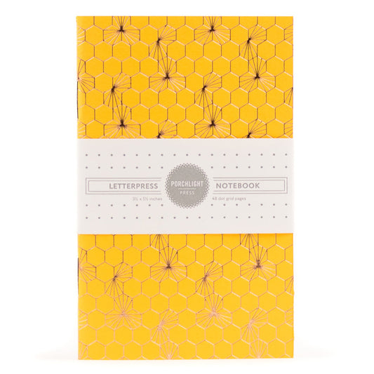 Notebook: Geometric II Series - Honeycomb II Foil Pocket Notebook