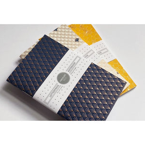 Notebook: Geometric Foil Pocket (Set of 3)
