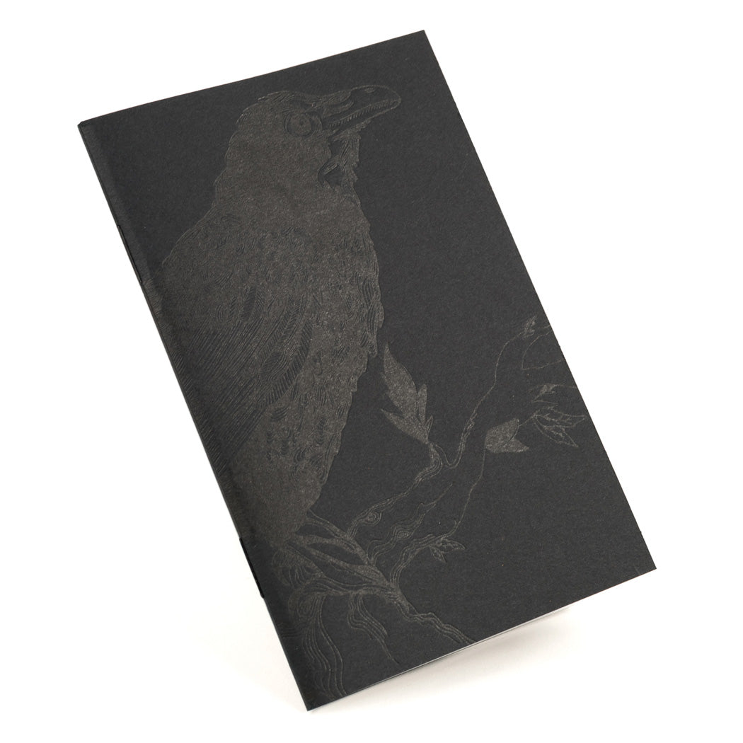 Notebook: Monochromatic Birds - Raven Pocket Notebook