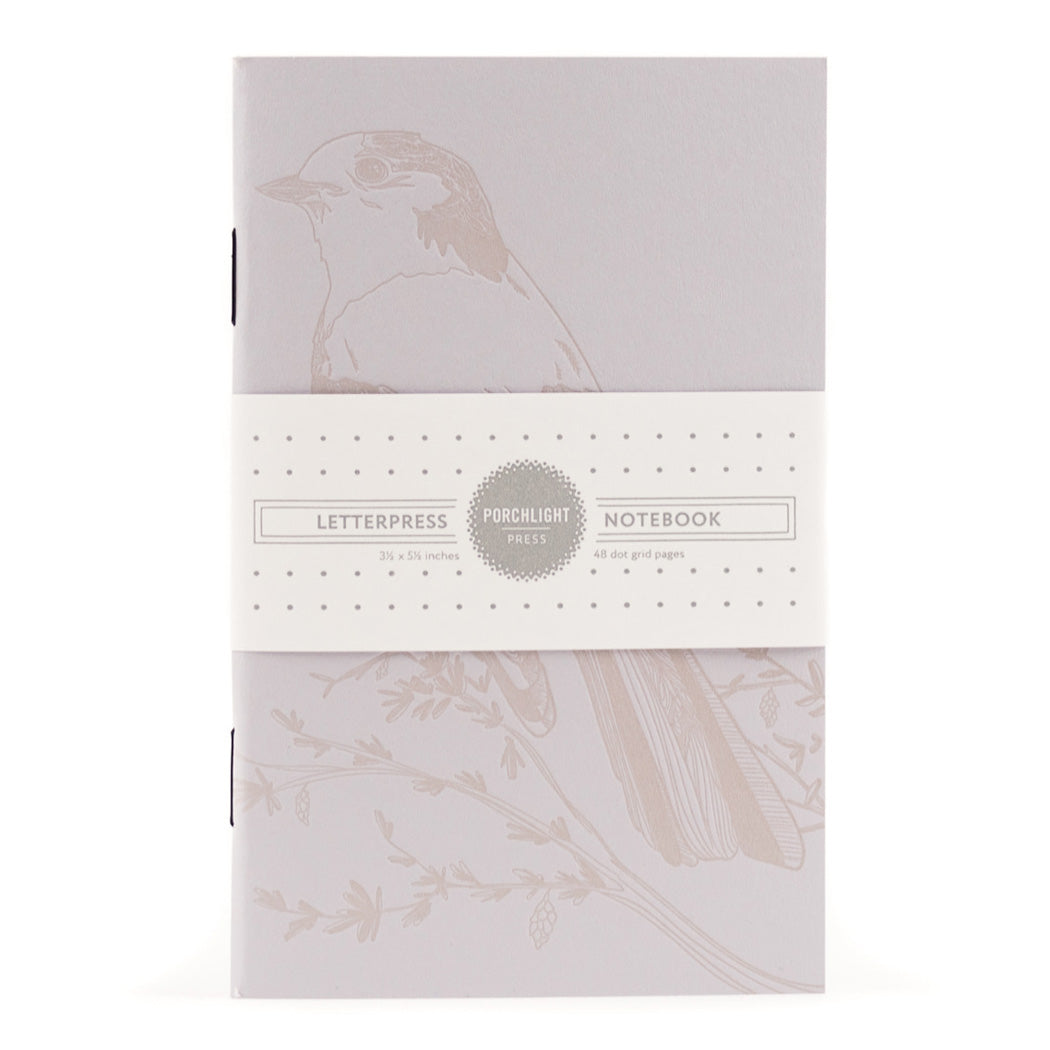 Notebook: Monochromatic Birds - Whiskey-Jack Pocket Notebook