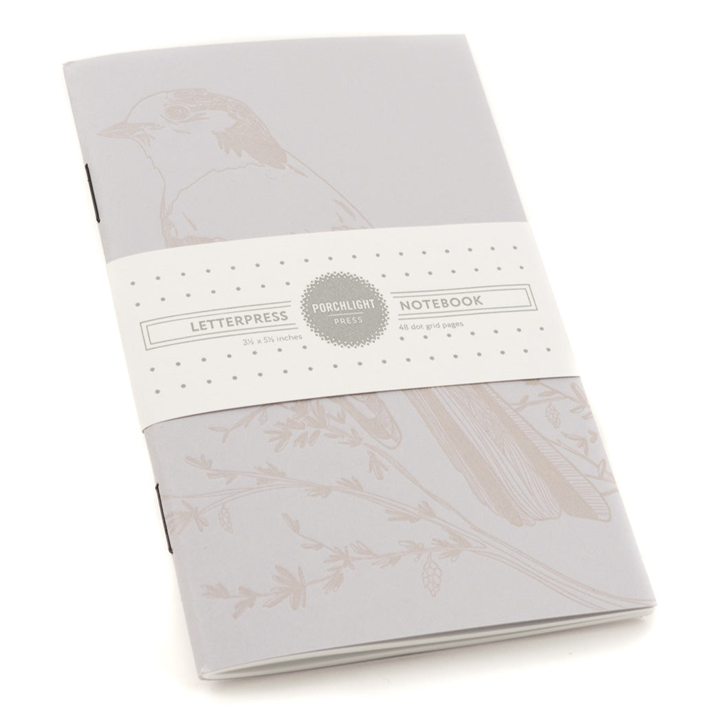 Notebook: Monochromatic Birds - Whiskey-Jack Pocket Notebook