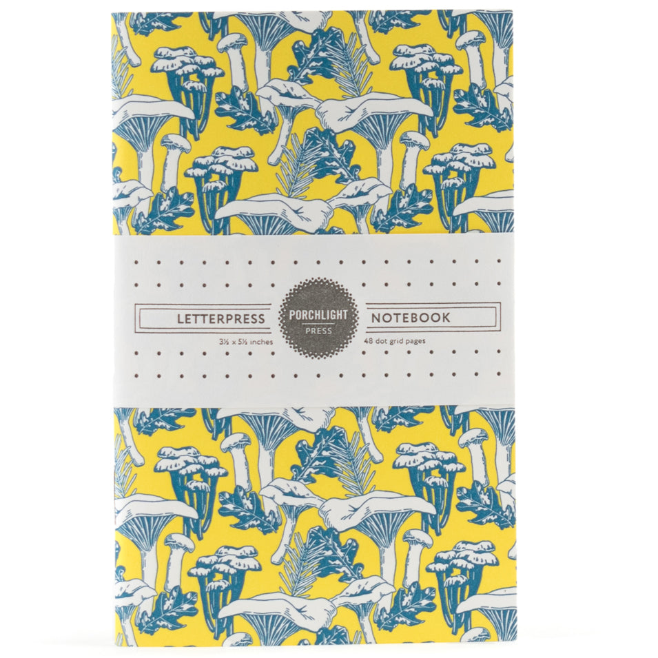 Notebook: Chanterelle Mushroom Pocket Notebook - Foraging Series