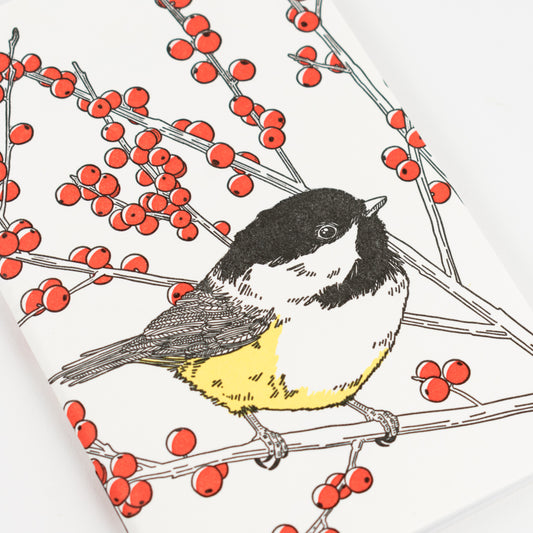 Notebook: Nature Birds - Chickadee Pocket Notebook