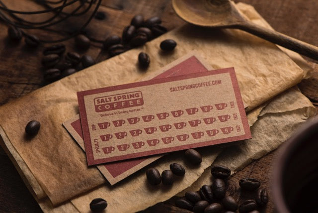 Porchlight Press Salt Spring Coffee Letterpress Business Card