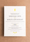Porchlight Press Letterpress Wedding Invitation