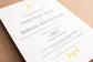 Porchlight Press Letterpress Wedding Invitation