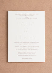 Portfolio: Invitations Talia and Lenny