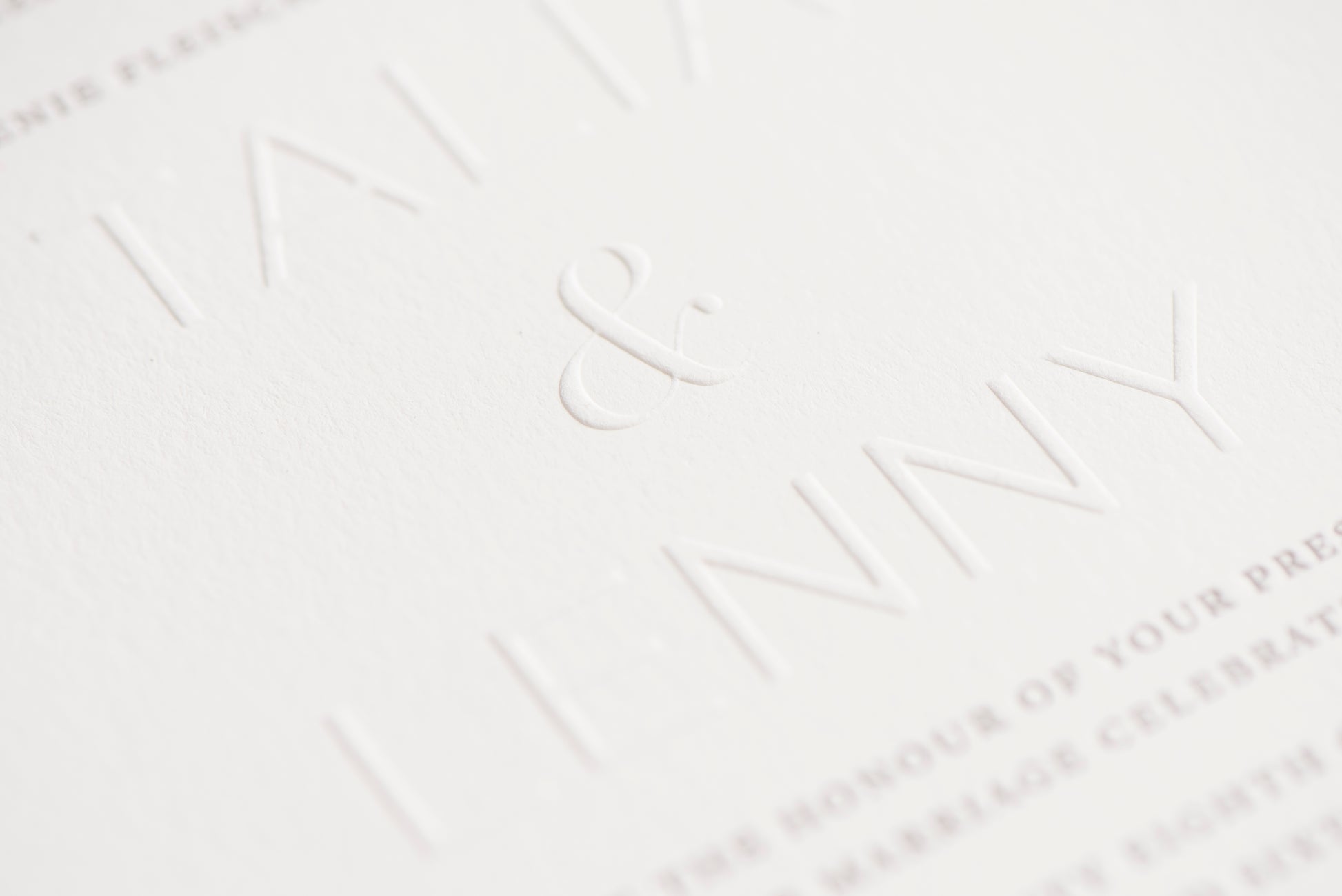 Porchlight Press Letterpress Wedding Invitation