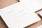 Porchlight Press Letterpress Wedding Invitation