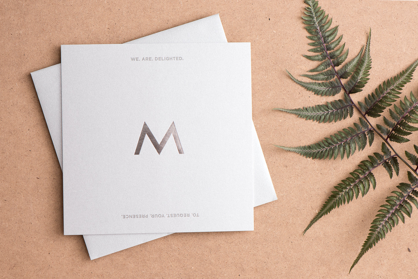 Porchlight Press Letterpress Wedding Invitation