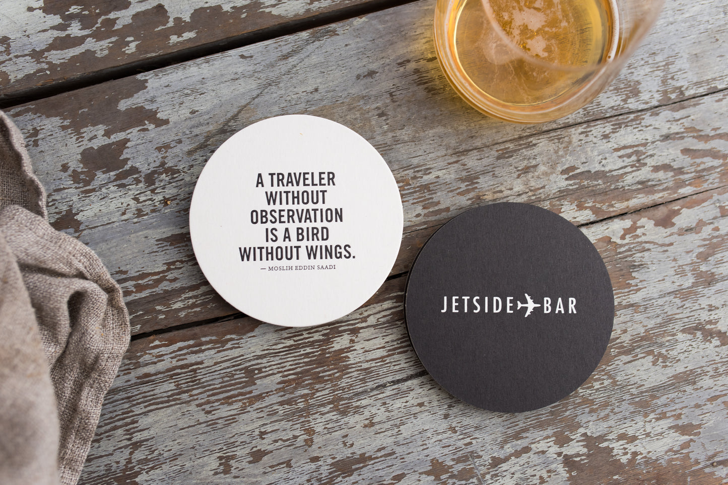 Porchlight Press Fairmont Letterpress Coaster