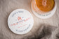 Porchlight Press Copper Theory Letterpress Coaster